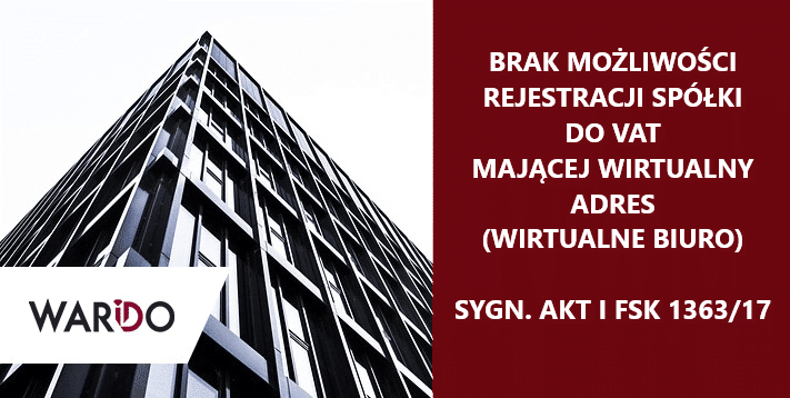 Wirtualne biuro a rejestracja do VAT